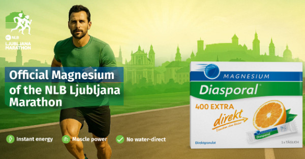 Magnesium Diasporal® 400 EXTRA direct is the official magnesium of the NLB Ljubljana Marathon!