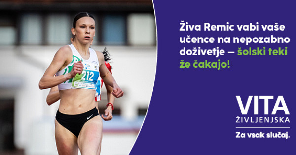 Živa Remic – ambasadorka otroških in šolskih tekov pod okriljem Zavarovalnice Vita