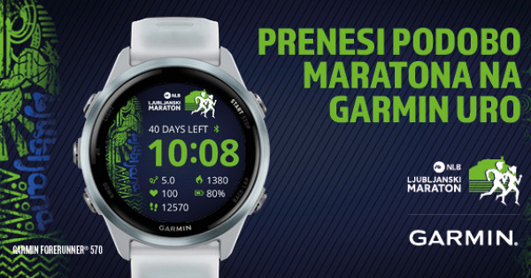 Prenesi podobo #LJMARATON na svojo Garmin uro