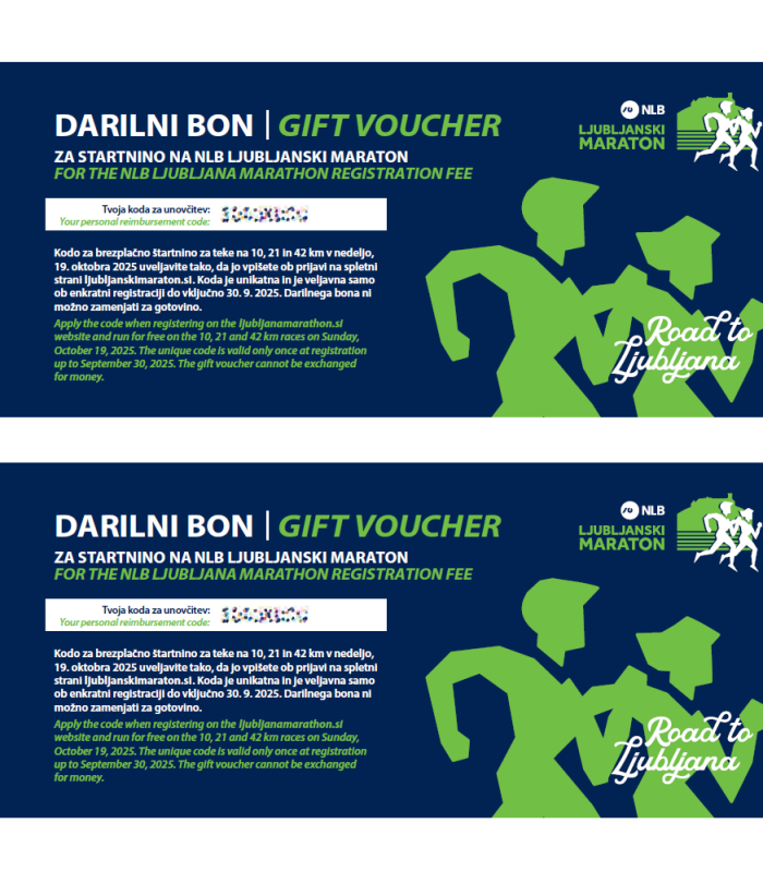 Gift Voucher for 21km and 42km