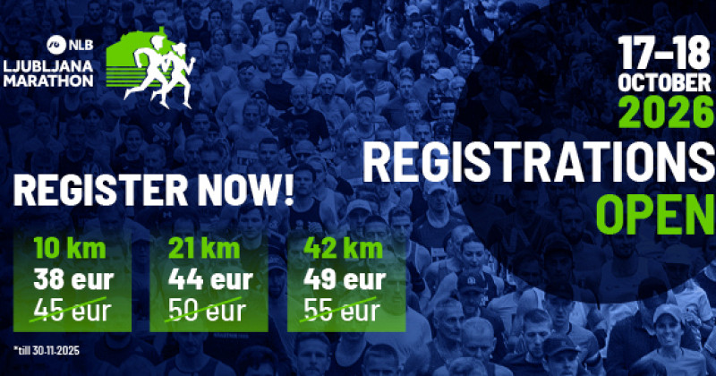 Don’t miss the special offer and memories from the NLB 29th Ljubljana Marathon
