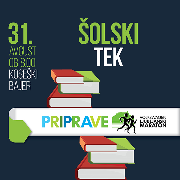 V soboto, 31. avgusta, vas lepo vabimo na ŠOLSKI tek ...